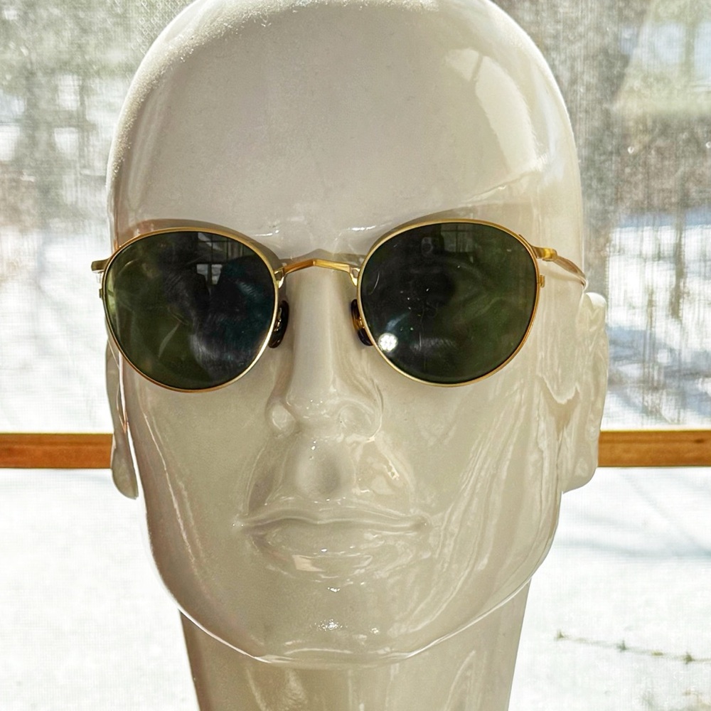 Vintage Oliver People LA Series Gold Aviator Sunglasses - Picture 4 of 12